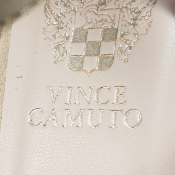 Vince Camuto Tan Faux Leather Block Heel Ankle Strap Sandals E538 - Picture 10 of 12